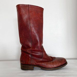 Red Fiorentini & Baker Leather Boots